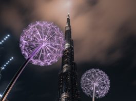 Burj Khalifa Night Photo