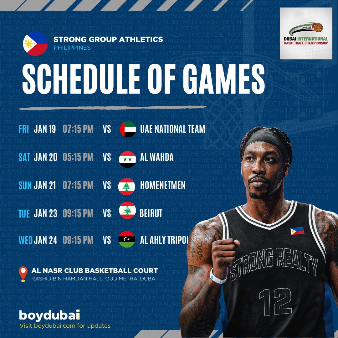 Where to buy tickets to the Dubai International Basketball Championships